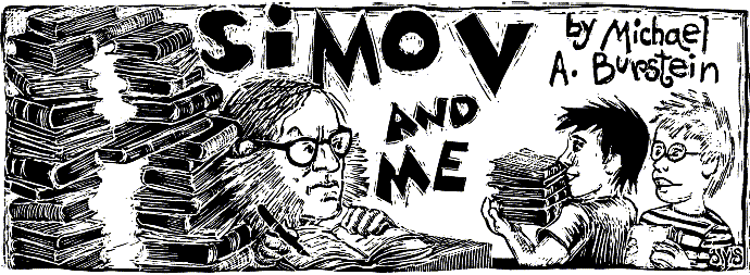 'Asimov and Me' 
  by Michael A. Burstein, title illo by Julia Morgan-Scott